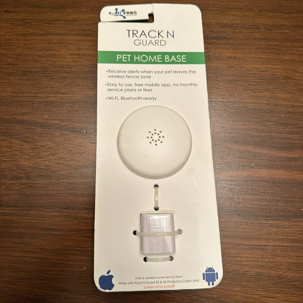 Track N Guard Pet Dog Wireless Fence Alarm Blue Frog Wi-Fi Bluetooth Ready